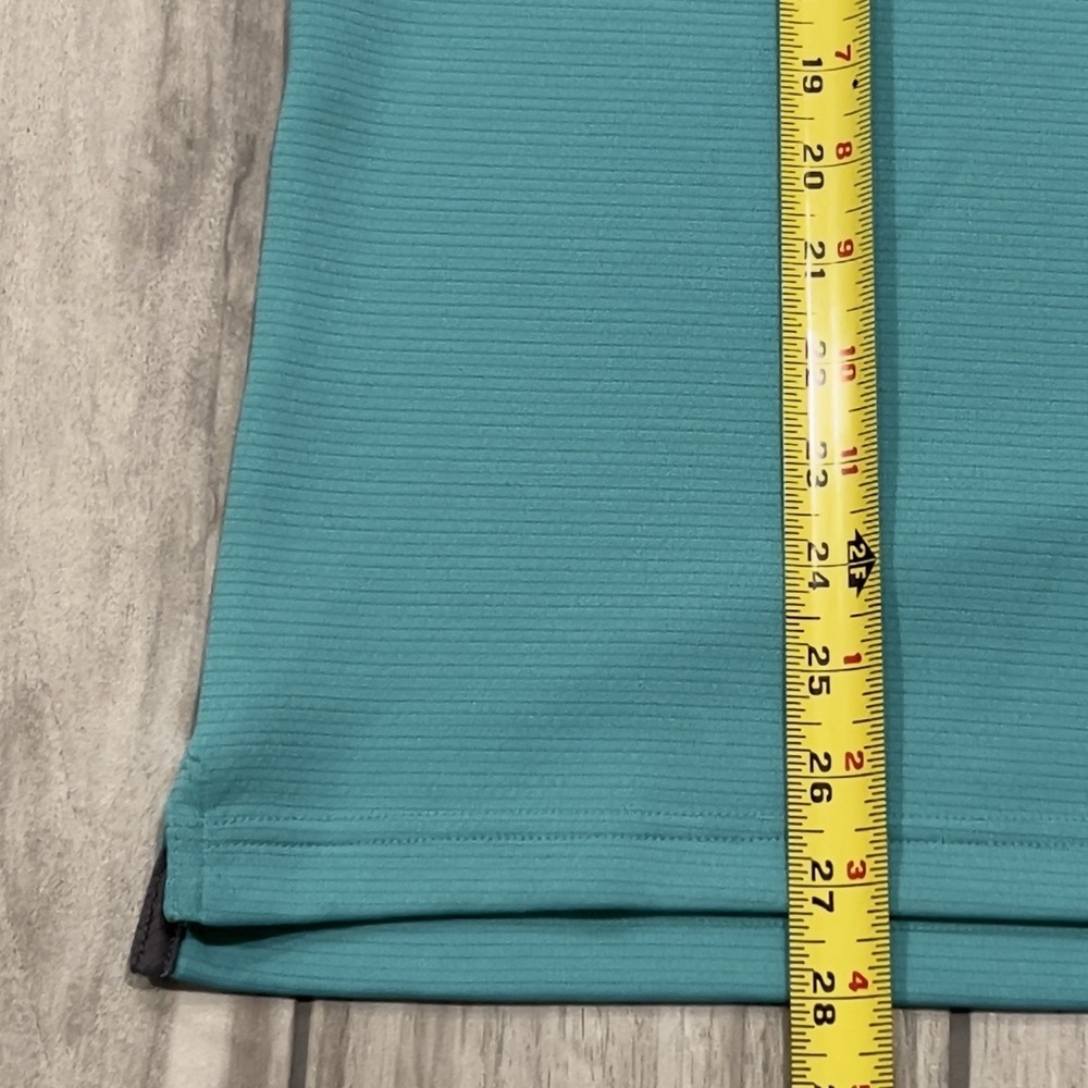 Under Armour Polo Men XL Teal Excellent HeatGear Short Sleeve Loose Fit Golf - Picture 5 of 5